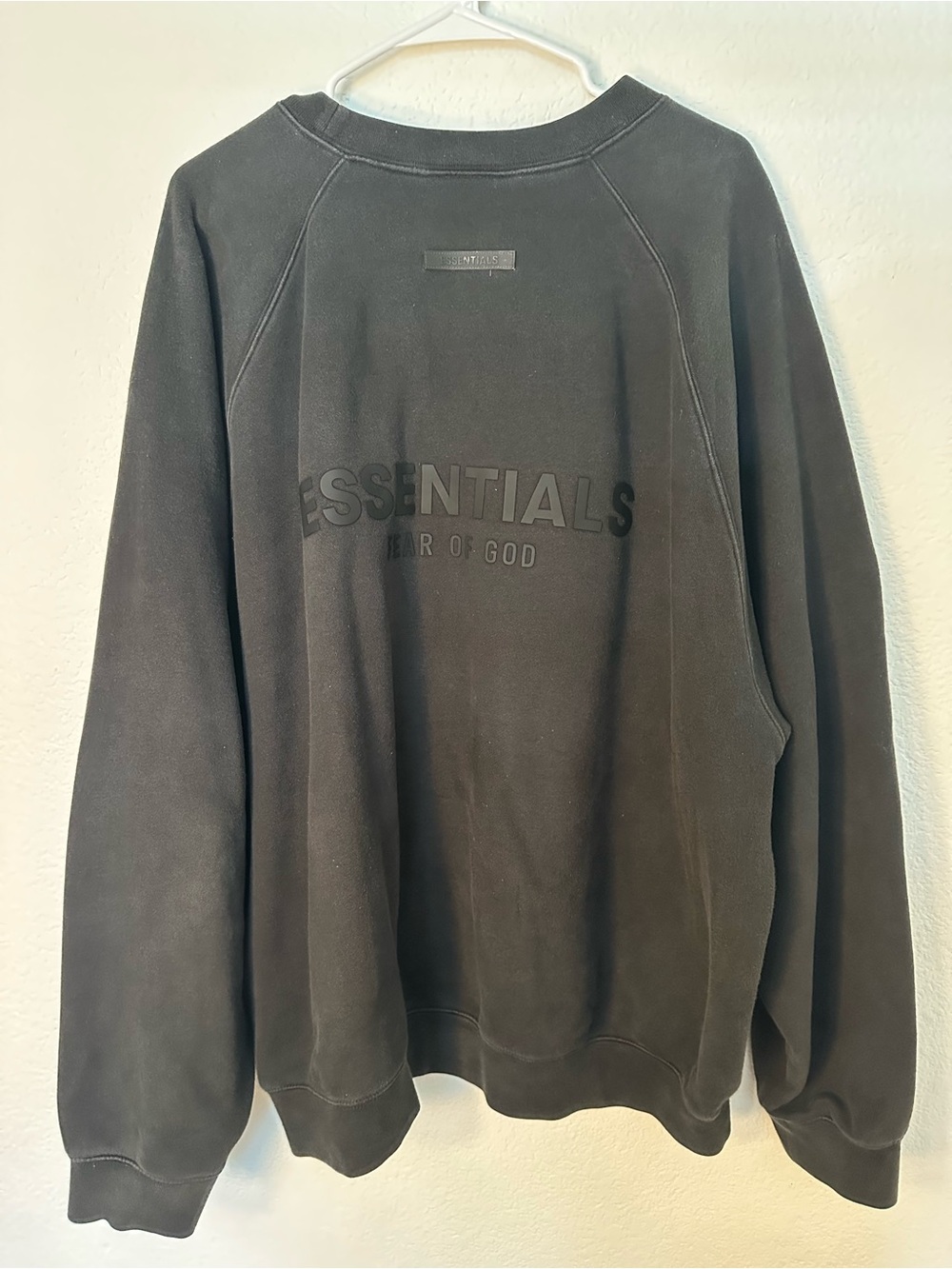 Fear of God Essentials Crewneck Sweatshirt Men’s XXL Black Oversized Pullover